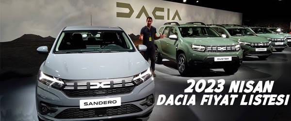 2023 Nisan Dacia Fiyat Listesi