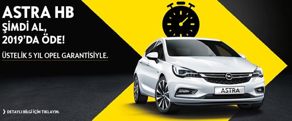 Opel'i Şimdi al 2019’da öde