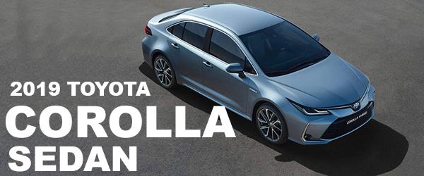 2019 Toyota Corolla Sedan Tanıtıldı!