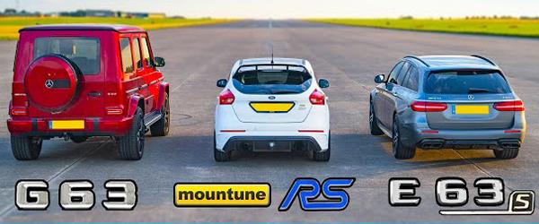 Ford Focus RS Mountune, E63 S ve Mercedes G63 Modeline Karşı